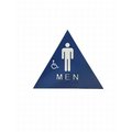 Don-Jo Men Triangle Blue Bathroom Sign CHS1